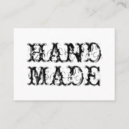 Tarjeta De Visita Blanco y negro artesanales de estilo moderno