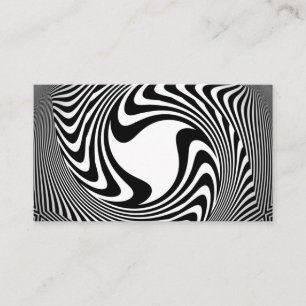 Tarjeta de visita blanco y negro del emblema del