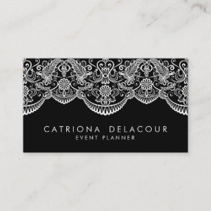 Tarjeta de visita blanco y negro del modelo del
