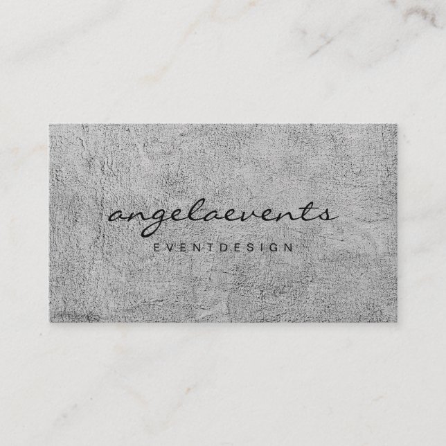 Tarjeta De Visita Blanco y negro moderno (Anverso)