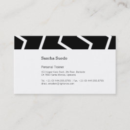 Tarjeta De Visita Blanco y Negro ZIG!