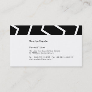 Tarjeta De Visita Blanco y Negro ZIG!