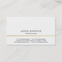 Blanco y oro minimalista profesional moderno