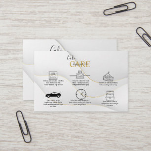 Tarjeta De Visita Blanco y oro moderno y elegante