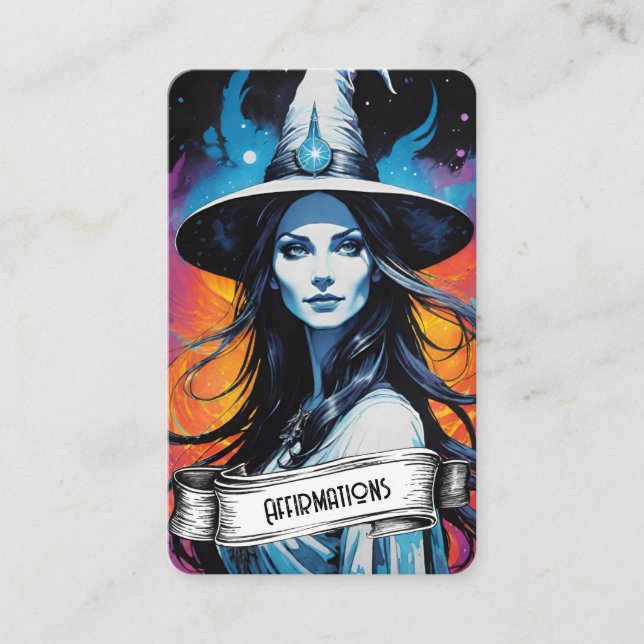 Tarjeta De Visita Blank Affirmation Cards (Anverso)