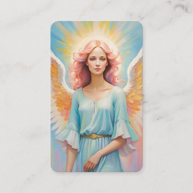 Tarjeta De Visita Blank Angel Oracle Message Cards (Anverso)