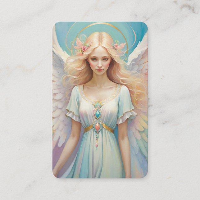 Tarjeta De Visita Blank Angel Oracle Messages Cards (Anverso)
