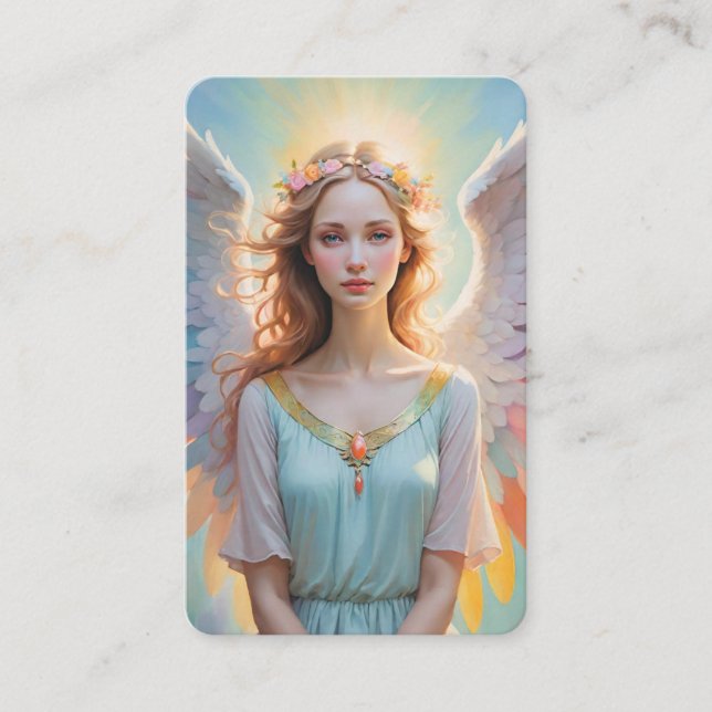 Tarjeta De Visita Blank Oracle Angel Messages Cards (Anverso)