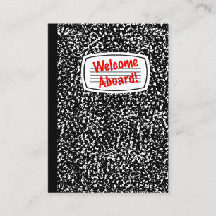 Tarjeta De Visita Bloc de notas de comp de bienvenida