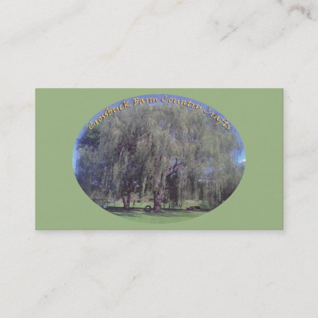 Tarjeta De Visita blog - Crossbuck Farm Business Card (Anverso)