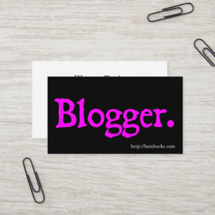 Tarjeta De Visita Blogger