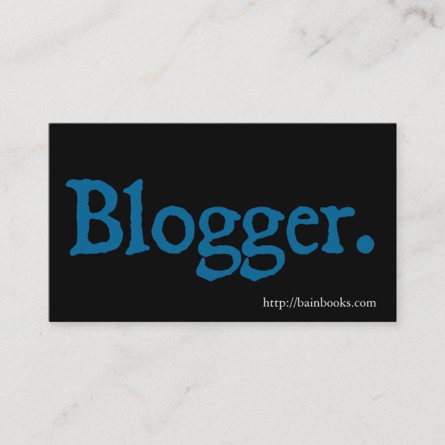 Tarjeta De Visita Blogger (Anverso)