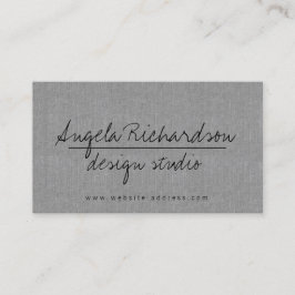 Tarjeta De Visita Blogger minimalista y único escrito a mano Gray Li