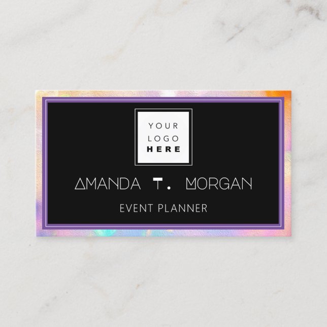 Tarjeta De Visita Bloguero de Influencia en el Planificador de Event (Anverso)