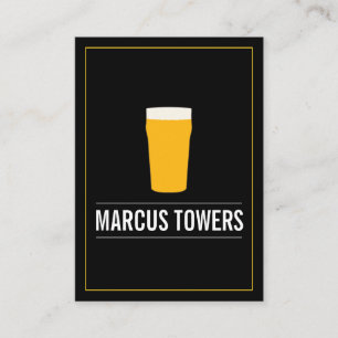 Tarjeta De Visita Blonde Beer IPA Brewmaster