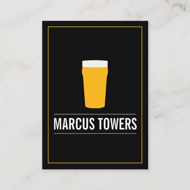 Tarjeta De Visita Blonde Beer IPA Brewmaster (Anverso)