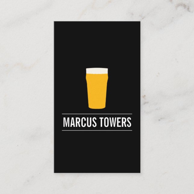 Tarjeta De Visita Blonde Beer IPA Brewmaster (Anverso)