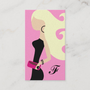Tarjeta De Visita Blonde del platino del fashionista 311