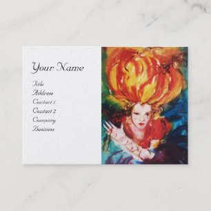 Tarjeta De Visita BLONDE EN ROJO Belleza Maquillaje, Salón de pelo,