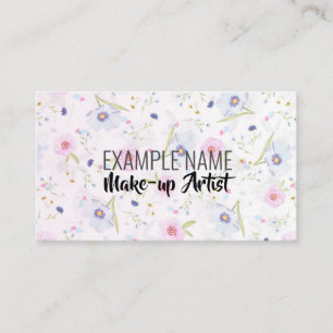 Tarjeta De Visita "Bloom floral" personalizado (estadounidense)