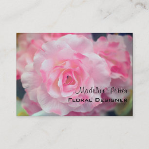 Tarjeta De Visita Bloomdeville Elegant Floral Professional