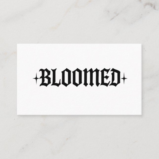 Tarjeta de visita Bloomed (Anverso)