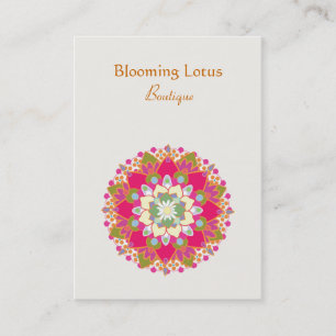 Tarjeta De Visita Blooming Lotus Chubby Business Card