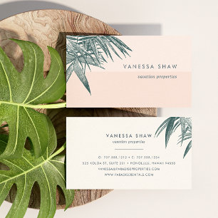 Tarjeta De Visita Bloque de color de la trama de la paleta tropical