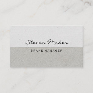 Tarjeta De Visita Bloque de color de patrón gris simple