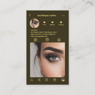 Tarjeta De Visita Bloquea la cuadrícula fotográfica de Instagram Cód