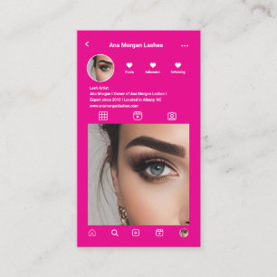 Tarjeta De Visita Bloquea la cuadrícula fotográfica de Instagram Cód