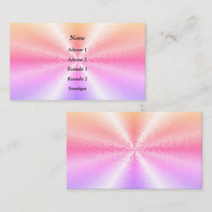 Tarjeta De Visita Bloques arcoiris en arco iris 3D
