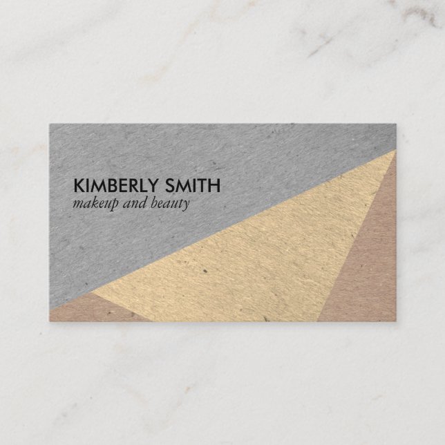 Tarjeta De Visita Bloques de color con espectro moderno (Anverso)