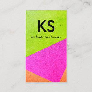 Tarjeta De Visita Bloques de color luminosos modernos