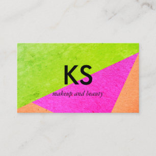 Tarjeta De Visita Bloques de color luminosos modernos