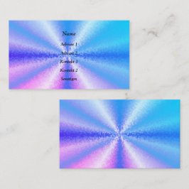 Tarjeta De Visita Bloques de rosa azul, arte arcoiris en 3D