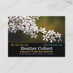 Tarjeta De Visita Blossom Bliss Caregiver Profesional