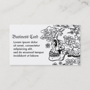 Tarjeta De Visita Blossom Skull