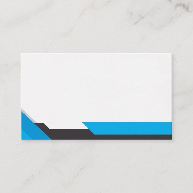 Tarjeta De Visita Blue and Black Square Shapes (Anverso)