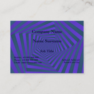 Tarjeta de visita Blue and Purple Spiral