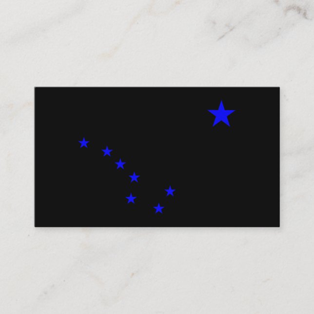 Tarjeta De Visita Blue Big Dipper (Anverso)
