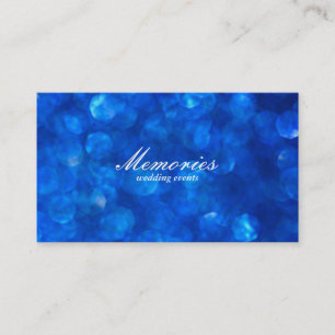Tarjeta De Visita Blue Bokeh