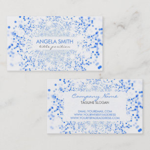 Tarjeta De Visita Blue Bokeh