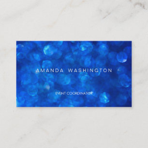 Tarjeta De Visita Blue Bokeh