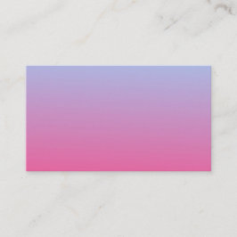 Tarjeta De Visita Blue Fades to Pink Business Card