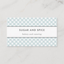 Tarjeta de visita Blue Gingham