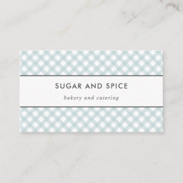Tarjeta de visita Blue Gingham