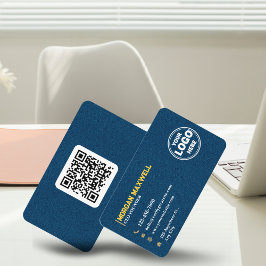 Tarjeta De Visita Blue Gold Diamonds CEO & Founder de lujo