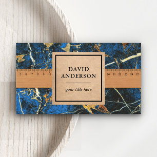 Tarjeta De Visita Blue Gold Granite Splashback Kitchback Countertop