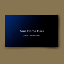 Tarjeta De Visita Blue Gradient Modern Stylish Custom Professional